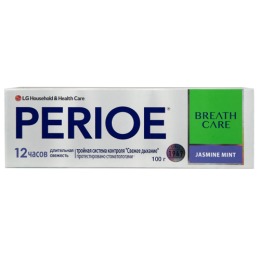 Perioe LG зубная паста с тройной системой контроля свежего дыхания "Breath care" жасмин и мята