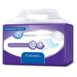 iD Protect пеленки одноразовые впитывающие "Disposable underpads" 40х60