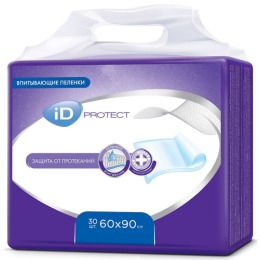 iD Protect пеленки одноразовые впитывающие "Disposable underpads" 60х90