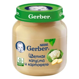 Gerber пюре "Цветная капуста и картофель" с 5 месяцев