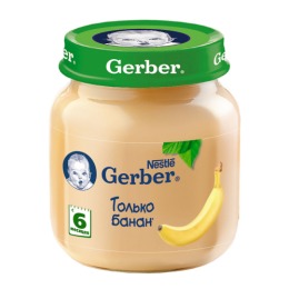 Gerber пюре "Банан" с 6 месяцев