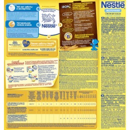 Nestle каша молочная "Овсяная" с грушей и бананом, 250 г