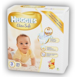 Huggies подгузники "Elite Soft" размер 3, 5-9 кг