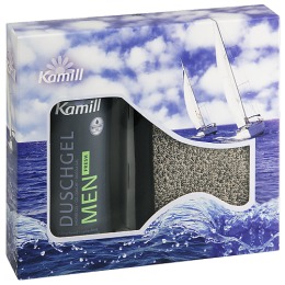 Kamill набор "Absolut "(Шампунь-гель для душа 2 в 1 Fresh, 250 мл и Мочалка для тела)