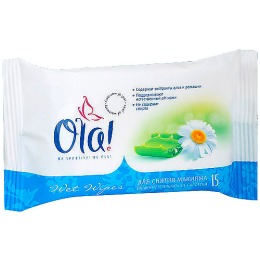 Ola салфетки влажные очищающие для снятия макияжа