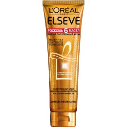 Elseve крем-масло для волос "Роскошь 6 масел" для всех типов волос, легкое, питательное, 150 мл