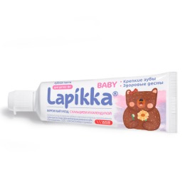 Lapikka зубная паста "Baby. Бережный уход" с кальцием и календулой