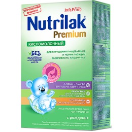 Nutrilak молочная смесь Кисломолочная 0-12 месяцев