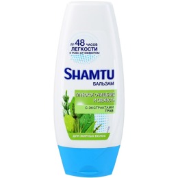 Shamtu SHAMTU Бальзам для волос Глубокое очищение и свежесть с экстрактами трав новый дизайн 200 мл