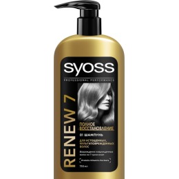 Syoss шампунь для мульти-поврежденных истощенных волос "Renew7"
