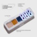 Influence Beauty палетка теней мини Color algorithm, тон 03, Бежевый, желтый, синий, бордовый, серый, 5 гр