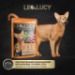 LEO&LUCY Влажный холистик корм взрослых кошек с уткой, ягненком и биодобавками, подходит для стерилизованных, 85 г