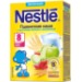 Nestle каша молочная "Пшеница. Земляника, яблоко" быстрорастворимая, с бифидобактериями, 220 г